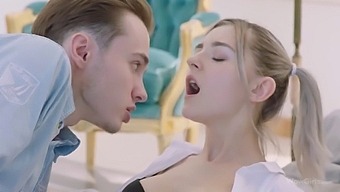 Eval Elfie, The Hottest Pornstar In The Game, Gives Herself Up To A Boy With A Big Cock!