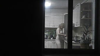 Naked Family Member Seduces Voyeur In Public