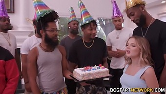 Coco Lovelock Receives A Birthday Surprise With 11 Men Of Color