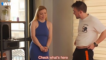 A Redhead Amateur Gets A Cumshot After Helping A Stranger