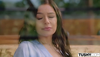 Stunning Brunette Pornstar April'S Double Penetration Dream Comes True In Erotic Anal And Blowjob Scene