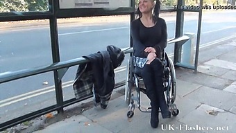 Exhibitionist Pornstar Flashes Her Goods In Public