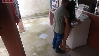 A Married Woman Uses Her Ass To Compensate The Washing Machine Repairman When Her Husband Is Absent, Involving Fetishistic Elements And A Well-Endowed Partner