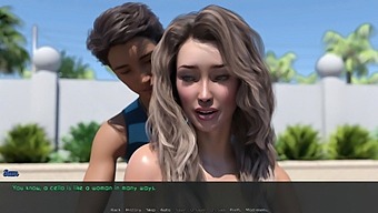 Sunbathing With A Sexy Milf And Her Stepdaughter In A Hot 3d Hentai Video