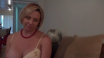 Beautiful Blonde Milf Brianna Beach Has A Secret: She Likes To Watch Her Step Son Masturbate.