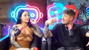 Lily Phillips Has Sex With A Dwarf While Willow Harper Watches And Comments On A Podcast.